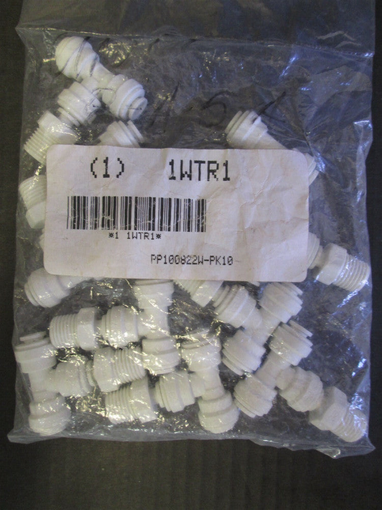 Lot of 10 John Guest 1/4" x 1/4" Tube x MNPT Swivel Branch Tee 150 PSI NEW