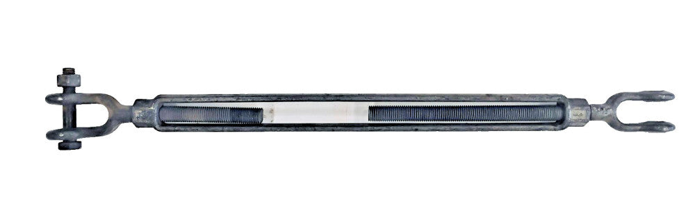 TURNBUCKLE JAW TO JAW 37-5/8"X 61-5/8", TAKE UP: 24", #8 X 1" THREADS