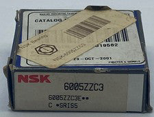 NSK 6005ZZC3 Deep Groove Ball Bearing, Bore 25mm Width 12mm