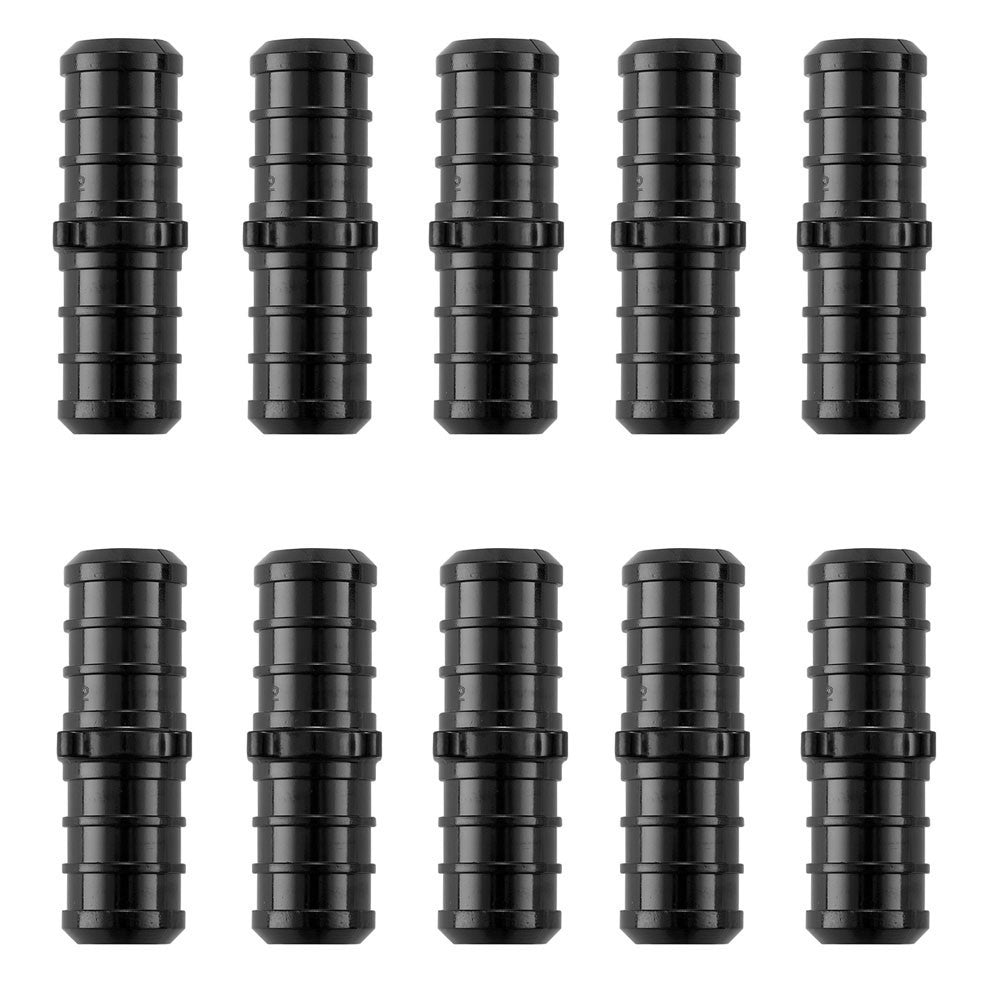 10PCS Poly PEX B Barb Crimp Fittings 3/4" X 3/4" Coupling Straight PPSU F2159