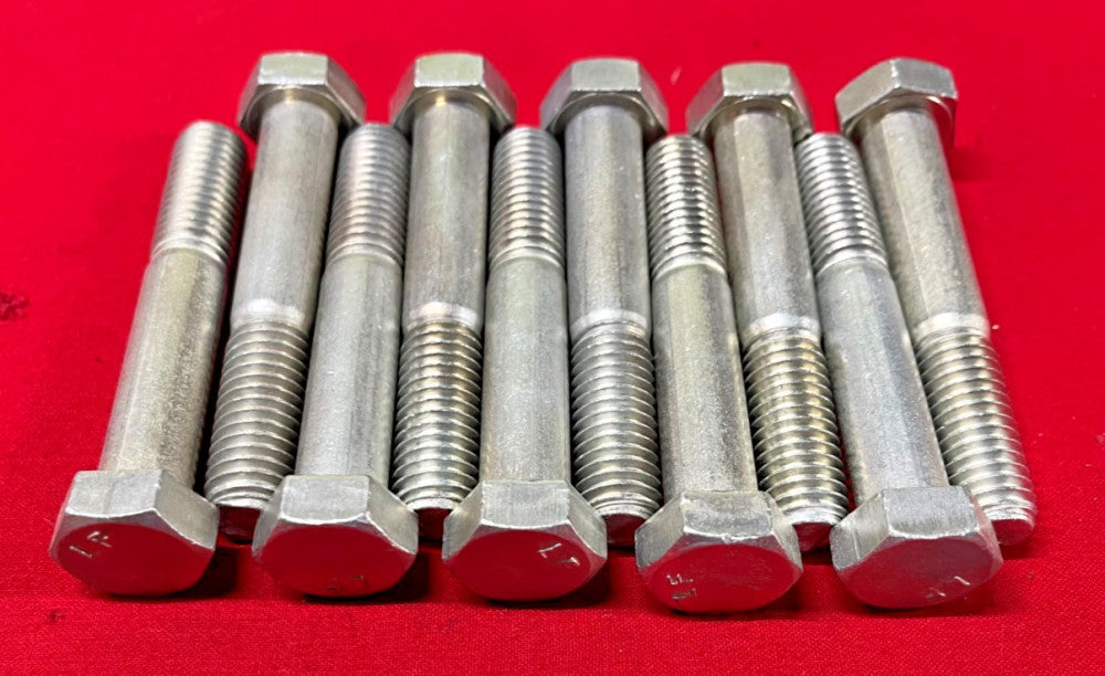 UNBRANDED HEX HEAD BOLT 1/2" - 13G X 3" (LOT OF 10)