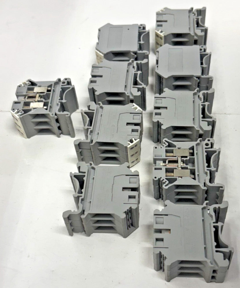 PHOENIX CONTACT TERMINAL BLOCKS LOT OF 3 TYPE UK4 10 SETS OF 3 SCREWED TOGETHER