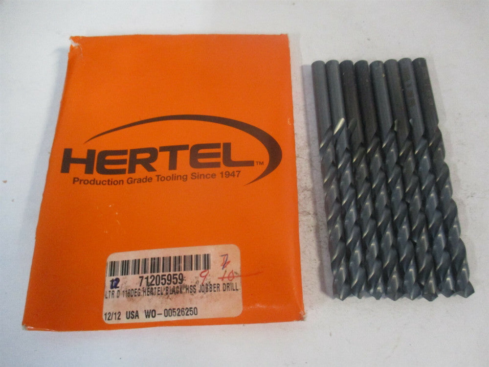 (71205959) 2-3/4" x 4" OAL HSS RH Standard Point Jobber Drill Bit - Pack of 8