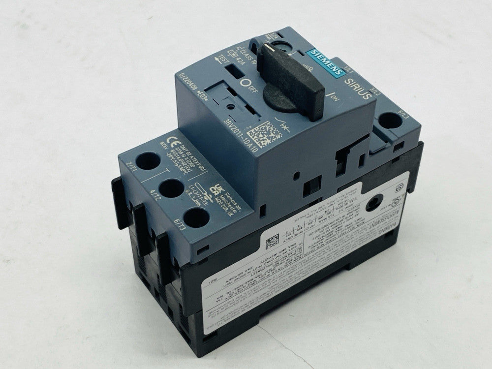 Siemens 3RV2011-1DA10 SIRIUS Circuit Breaker 3-Pole Class 10 2.2-3.2A 42A