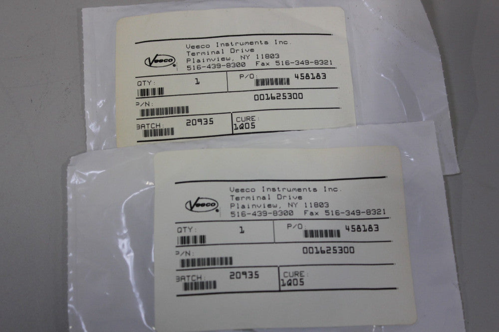 2 Veeco 001625300 Gasket Seal Seals O Ring -253F/TFE/C