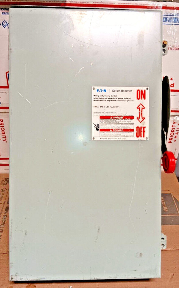NEW Eaton DH224NRK 200 Amp Fusible Safety Disconnect Switch Nema 3r 2 Pole 240V