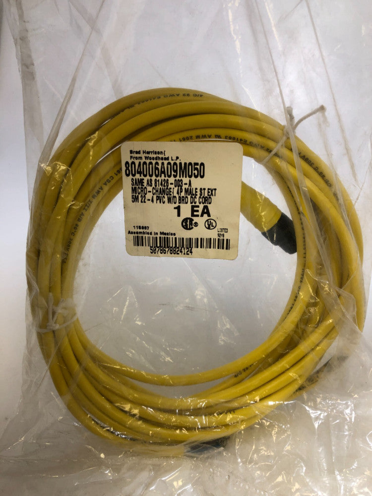 BRAD Connect4P Male ST EXT 5M 22-4 Cord 1200650419 804006A09M050 81426-003-A