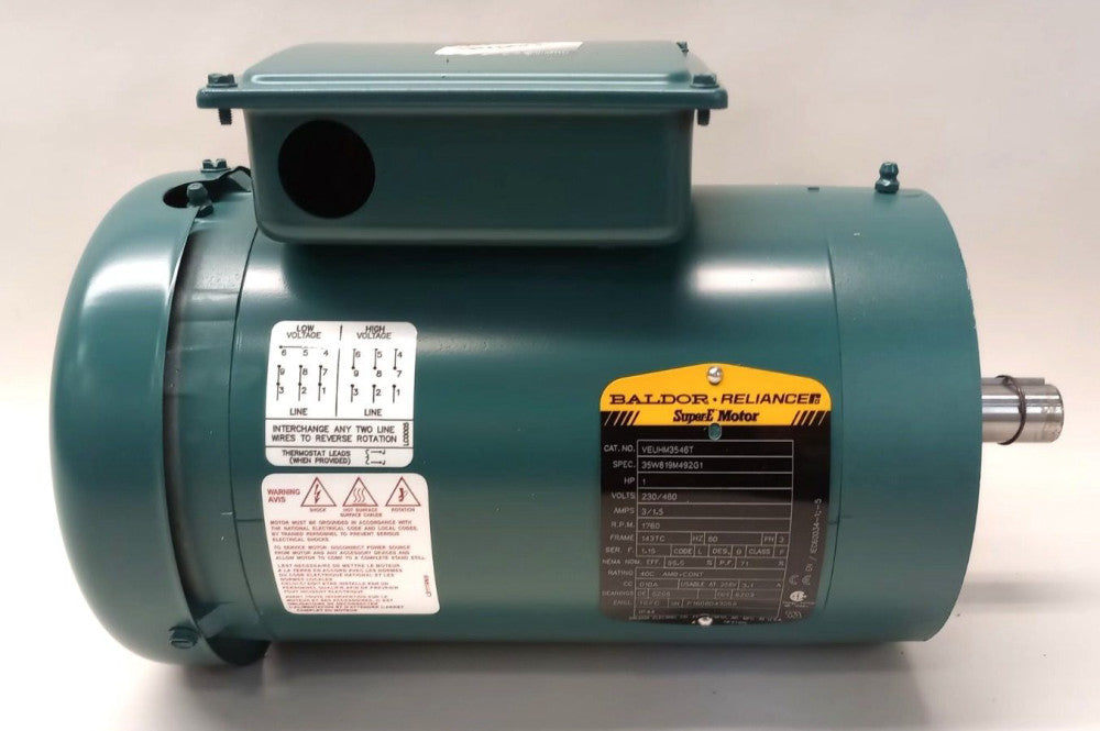 Baldor VEUHM3546T SuperE Motor 35W819M492G1 1HP 1760 RPM 3Ph