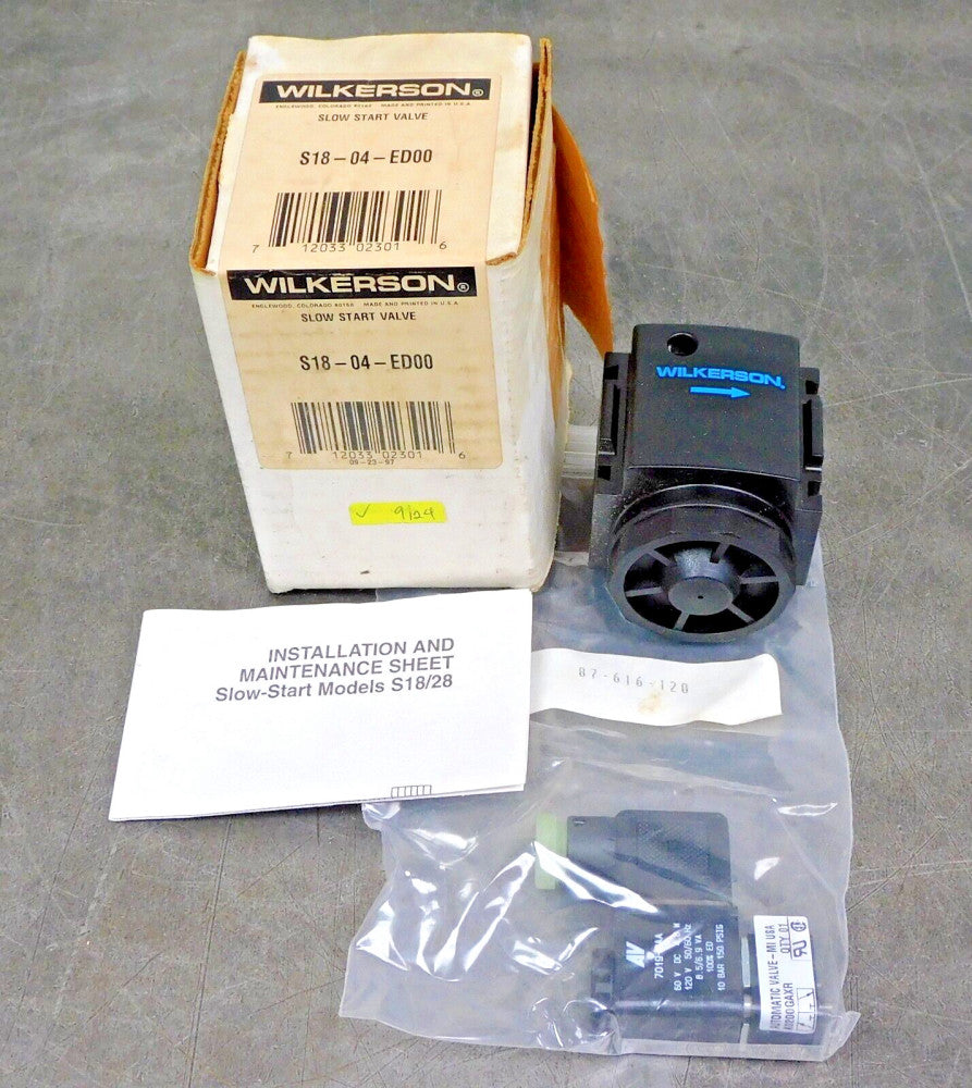 Wilkerson Pneumatic S18-04-ED00 Slow Start Valve 1/2 in. NPT