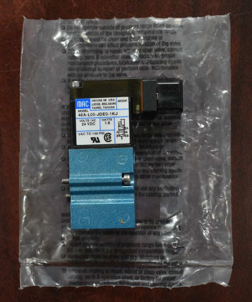 MAC Valves 46A-L00-JDE0-1KJ Solenoid Valve