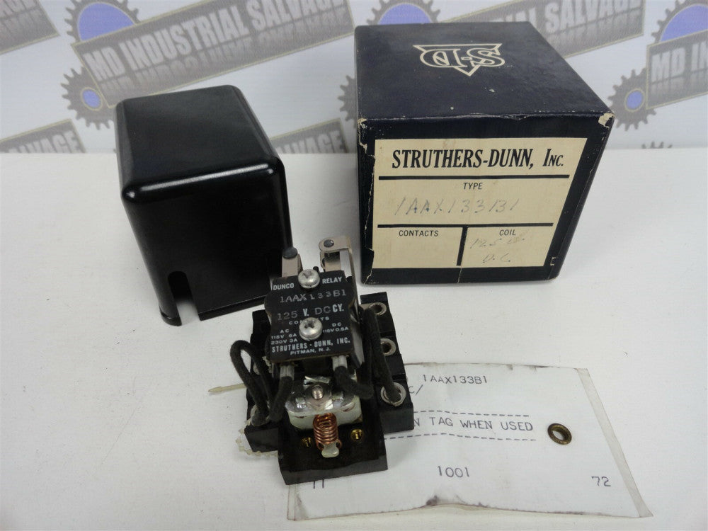 STRUTHERS-DUNN POWER RELAY 1AAX133B1 125VDC (NEW in BOX)