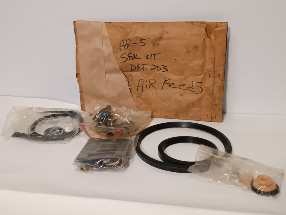 Air Feed DET.203 Seal Kit for AF-5 Pneumatic Feeding Machine, NOS