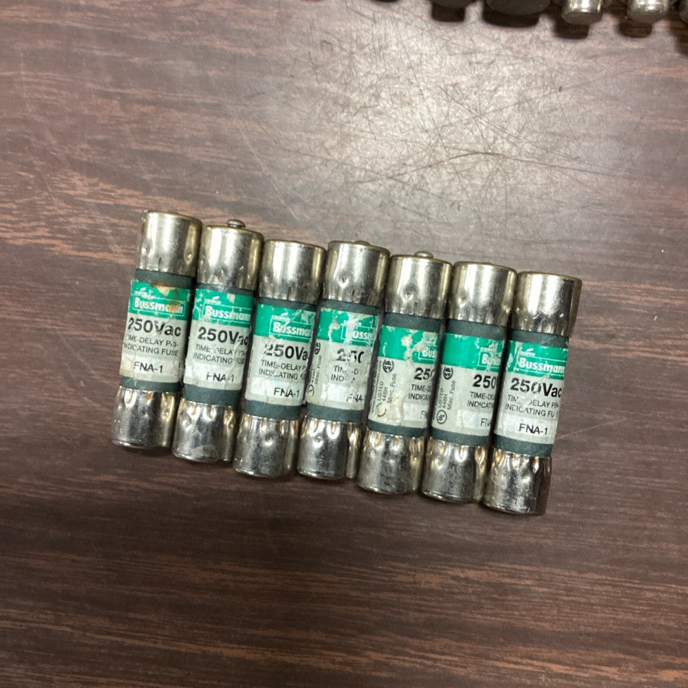 (Lot of 7) Bussmann FNA-1 Time-Delay Fuse