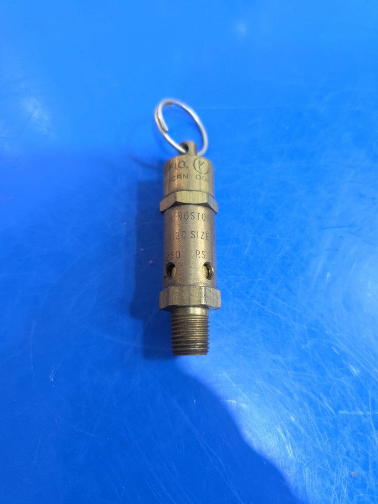 F.C. Kingston Safety Valve 250PSI Fig. 112C 1/4" Blow Off Valve