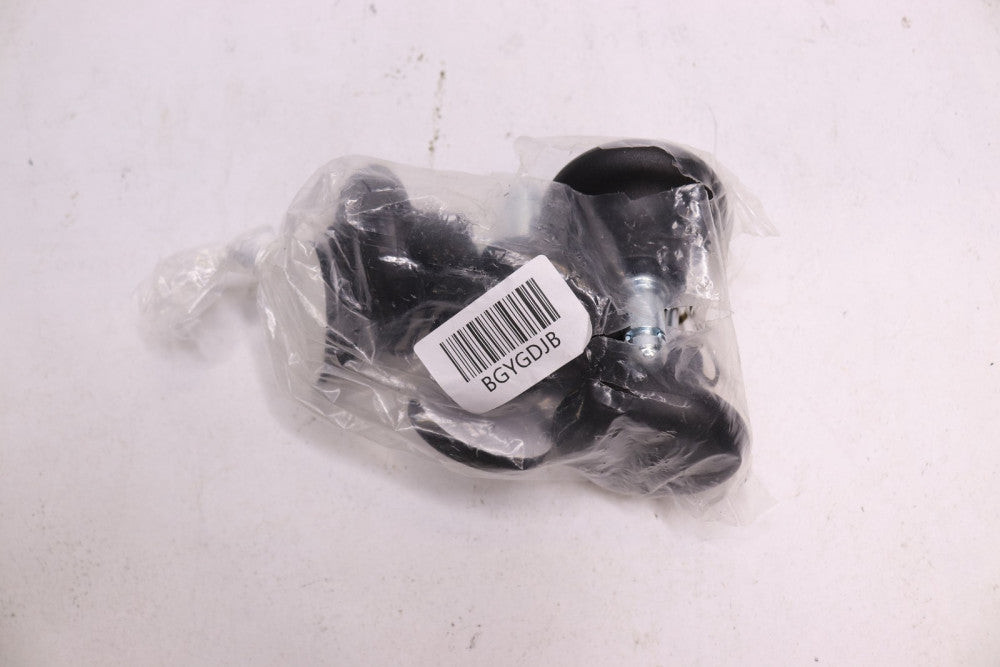 (4-Pk) YBR Swivel Caster Glides Stool Stationary Plastic Matte Black 2" BGYGDJB