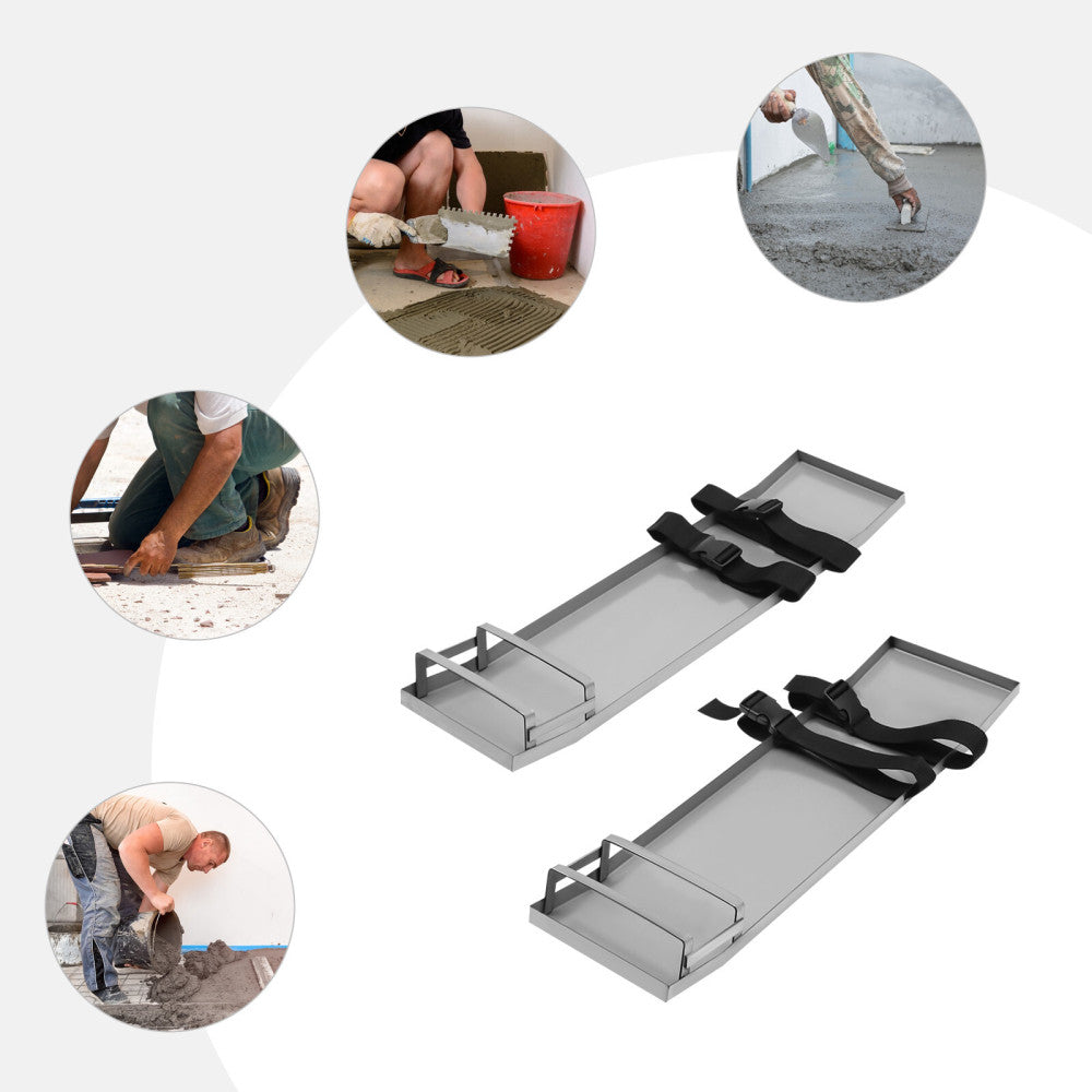 Concrete Knee Boards Slider Knee Boards 30'' x 8'' Stainless Steel Kneeler Board