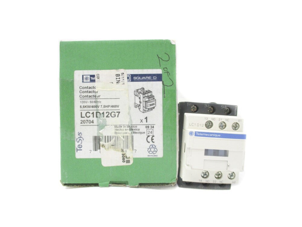 TELEMECANIQUE LC1D12G7 120V 25A NSMP
