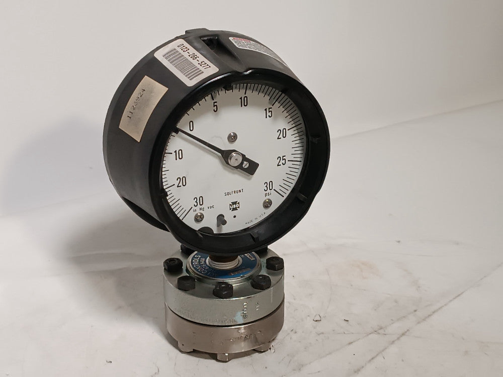 US Gauge (Solfrunt) Compound Gauge 0-30 psi/30 inHg w/ 316SS Type S3 Seal