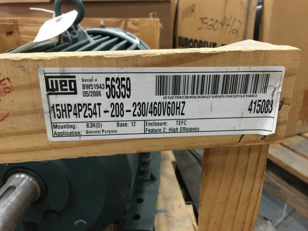 Reliance Electric 6229177 Duty Master® 3-Phase AC Motor, 15HP 254T Frame