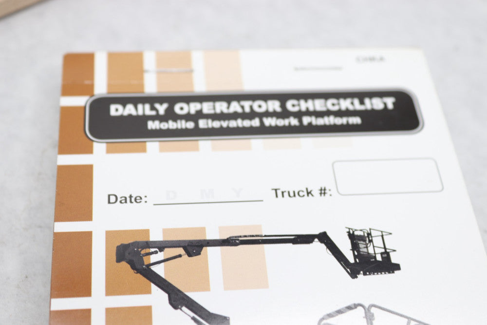 Daily Operator Checklist for Ideal Warehouse Electric Counterbalance Forklift