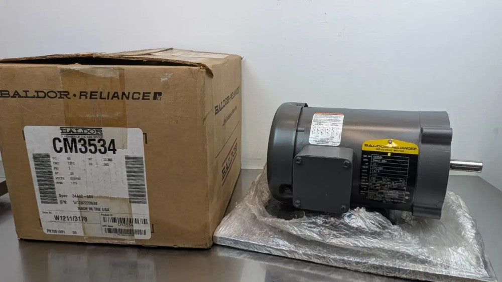 Baldor CM3534 AC Motor .33HP 1725 RPM 230/460VAC 1.6/.8A 56C