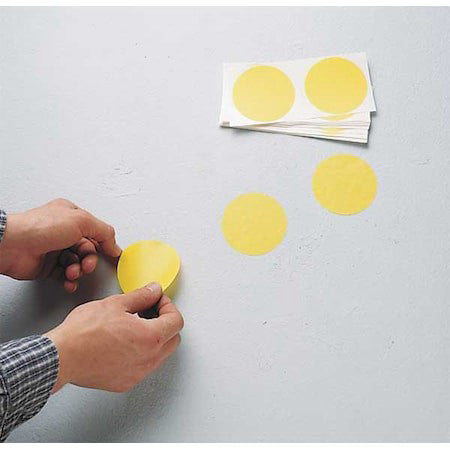 Brady 121036 Floor Marking Tape, Vinyl, No Legend, Yellow, 2 In W., 4 Mil