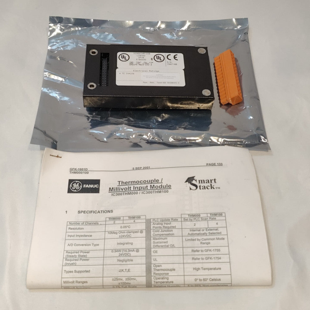 GE Fanuc Thermocouple Input Module IC300THM100B New Open Box