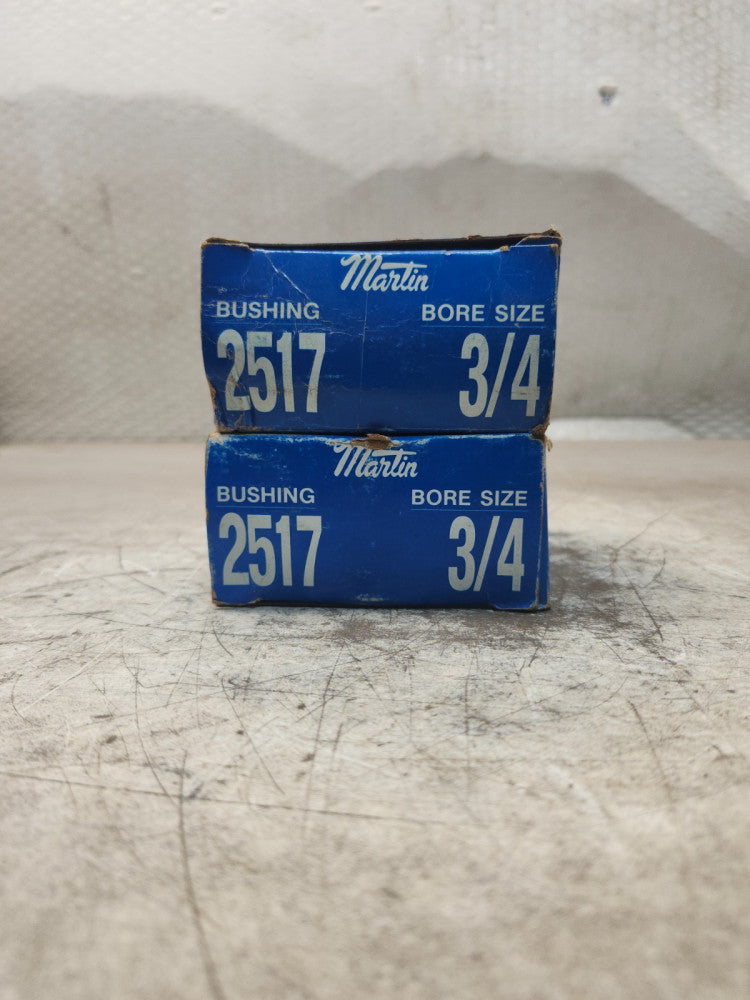 NEW IN BOX LOT OF 2 MARTIN BUSHING BORE SIZE 3/4'' 2517