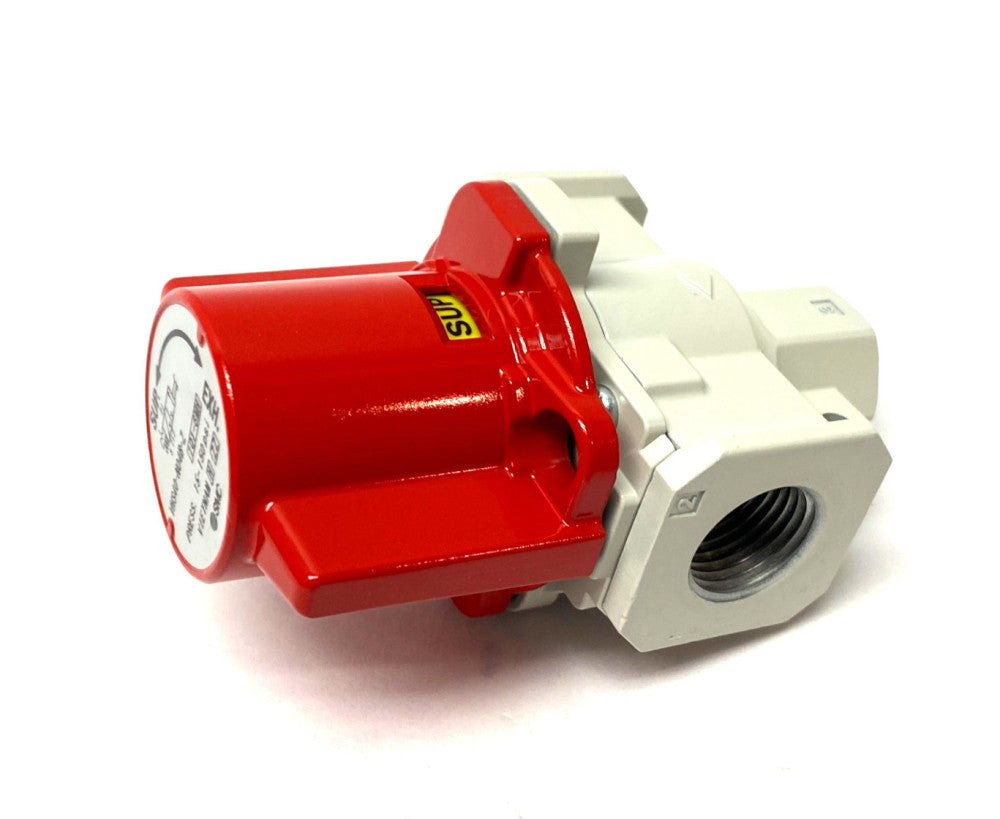 SMC VHS40-N04B-Z Manual Lockout Relief Valve, Single-Act, 3-Port