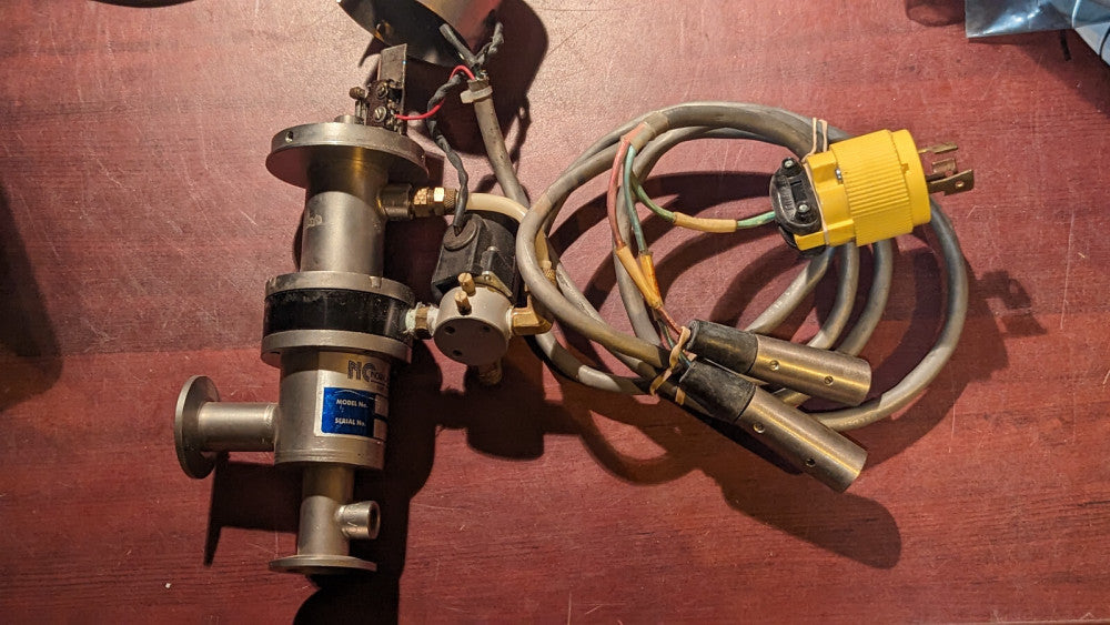 Nor-Cal ESVP-0752 0TI Vacuum Valve Assembly w Humphrey Mini Myte 41E1 & Cabling