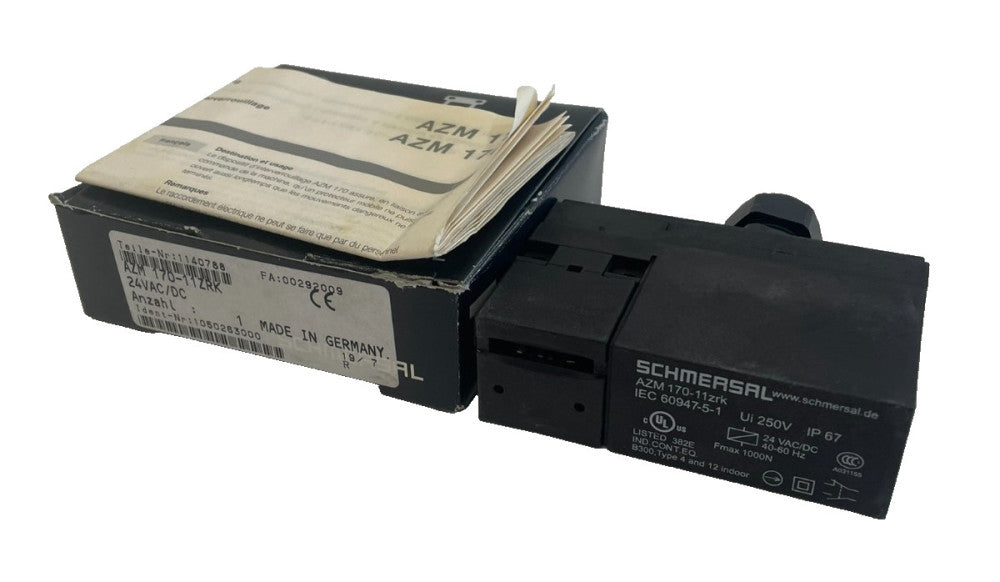 NEW SCHMERSAL AZM 170-11ZRK 24VAC/DC SOLENOID INTERLOCK AZM17011ZRK24VACDC