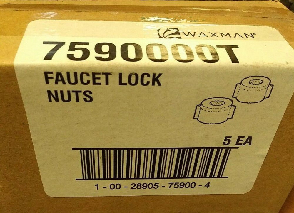 (1 BOX OF 5) Waxman Consumer Group 7590000t Faucet Lock Nuts,No 7590000T