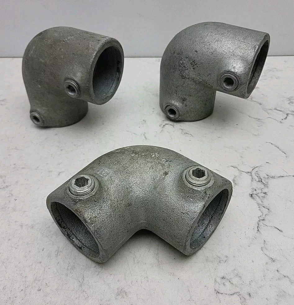 3 Pk Kee Safety 15-8 Kee Klamp Structural Slip-On 90 Degree Elbow For 1-1/2" Dia