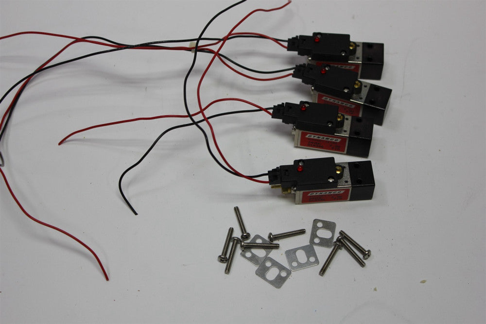 LOT OF 4 DYNAMCO 24VDC SOLENOID VALVES D1X346
