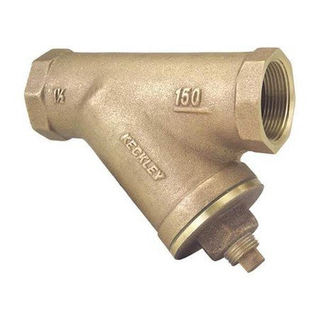 Keckley 3/81Thy-Bcm20m34-Fti-F Y Strainer, 3/8" Pipe, Threaded, Bronze, 200 Psi