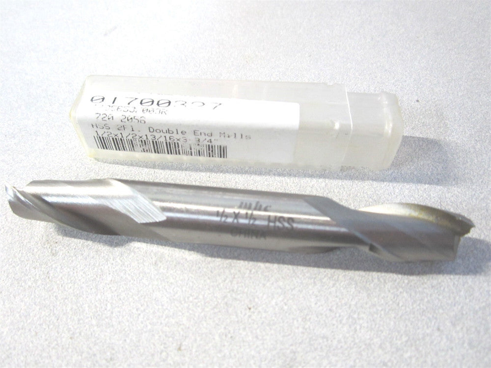 (720-2056) 1/2" x 13/16" x 1/2" x 3-1/4" OAL HSS 2FL DE Square End Mill