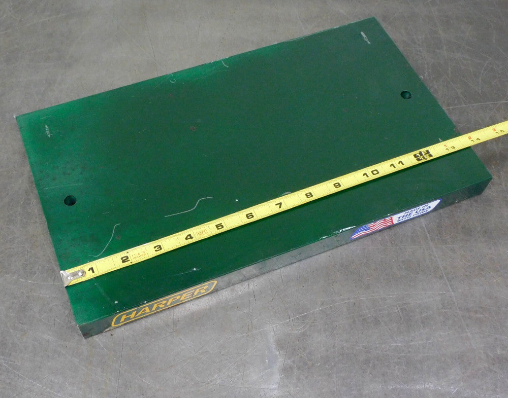 Harper Green Steel Plate Beating Block Weight Anvil 13-3/4" L x 8" W x 1" H