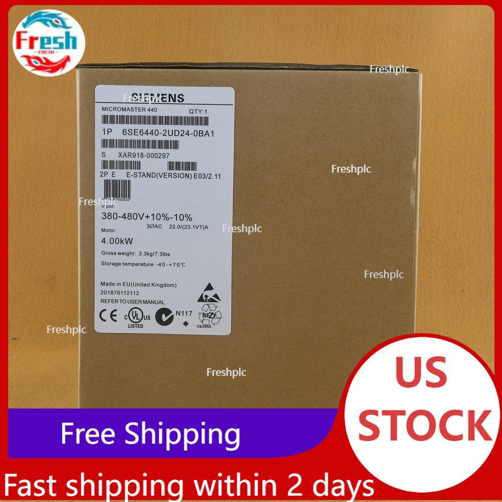 New Siemens 6SE6 440-2UD24-0BA1 6SE6440-2UD24-0BA1 MICROMASTER440 without filter