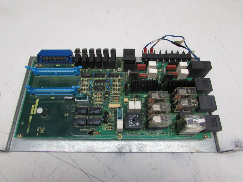 FANUC A16B-1212-0931/06B EMERGENCY STOP CONTROL BOARD WITH BASE XLNT USED !!