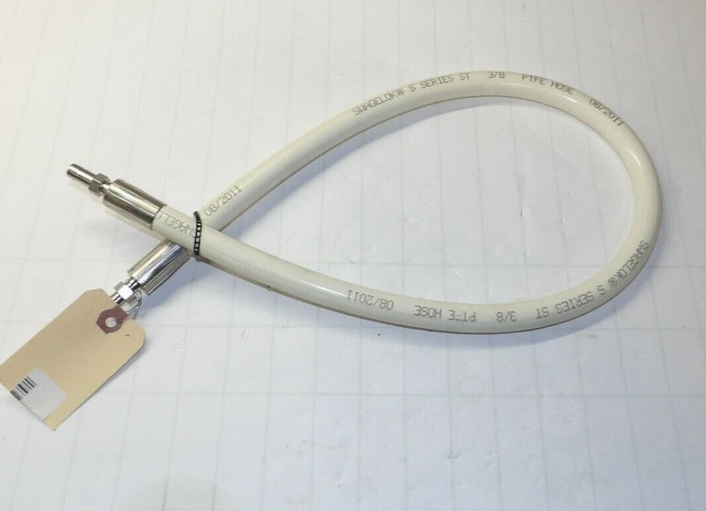NEW SWAGELOK SMOOTH BORE 36" SS PTFE HOSE - 3/8" TUBE ADAPTERS SS-ST6TA6TA6-36