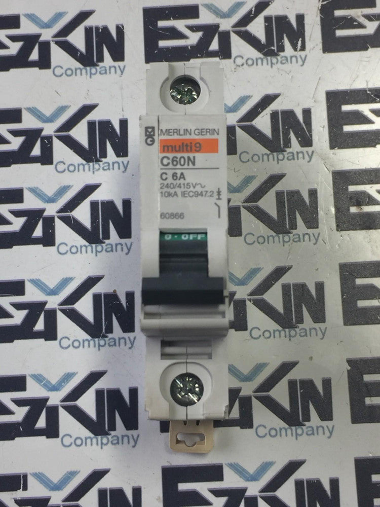 Merlin Gerin MULTI9 C60N 1-Pole Circuit Breaker, 240/415V 6Amp
