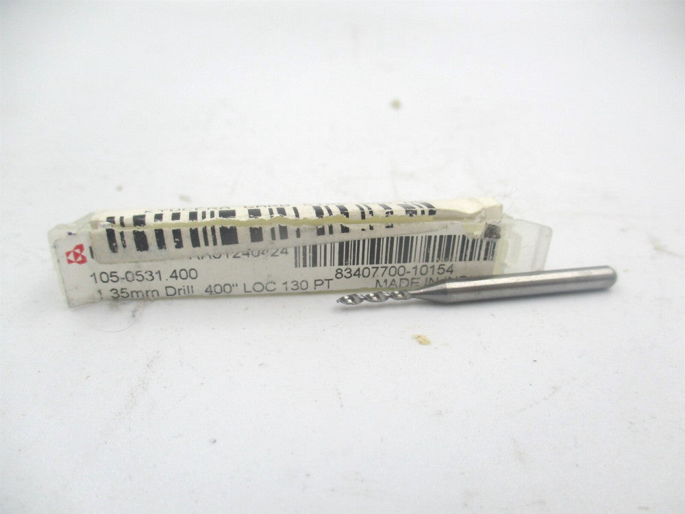 SGS (07334) 1.35mm x 1/8 x 1-1/2 OAL 130° Regular Spiral Circuit Board Drill Bit