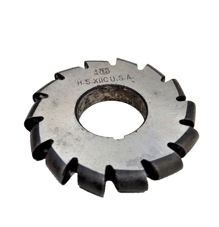 ST CO. CONVEX MILLING CUTTER HS 2-1/4" DIAMETER 1/4" WIDTH 7/8" ARBOR 14-TEETH