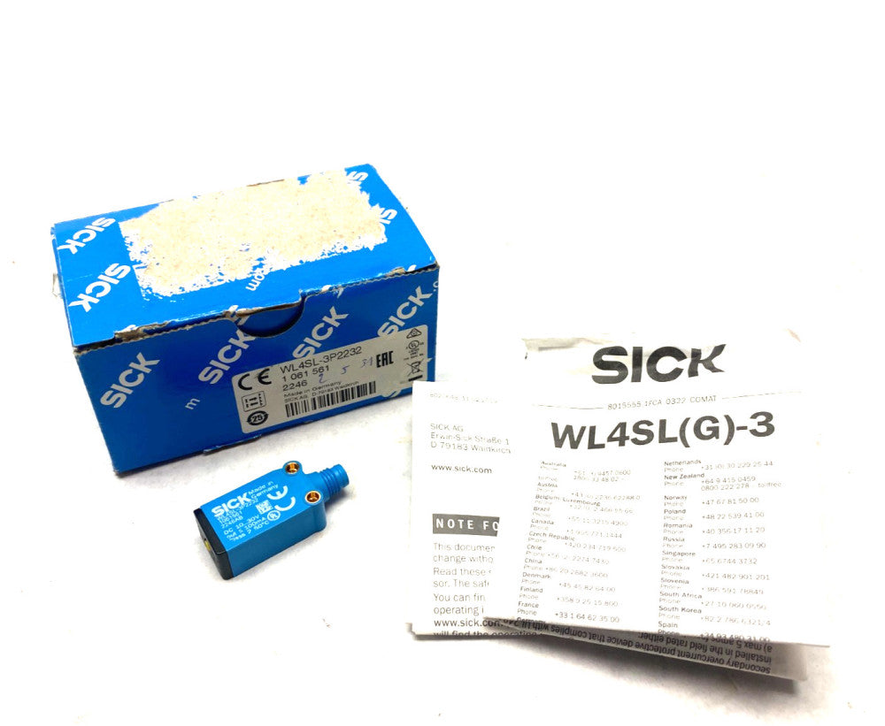 Sick WL4SL-3P2232 Photoelectric Retro-Reflective Sensor 1061561