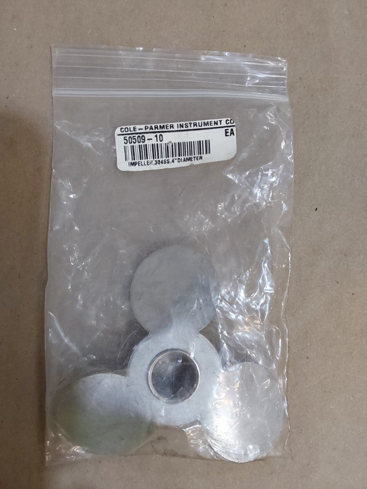 Cole-Parmer - 50509-10 Impeller - 304SS, 4" Diameter - NEW