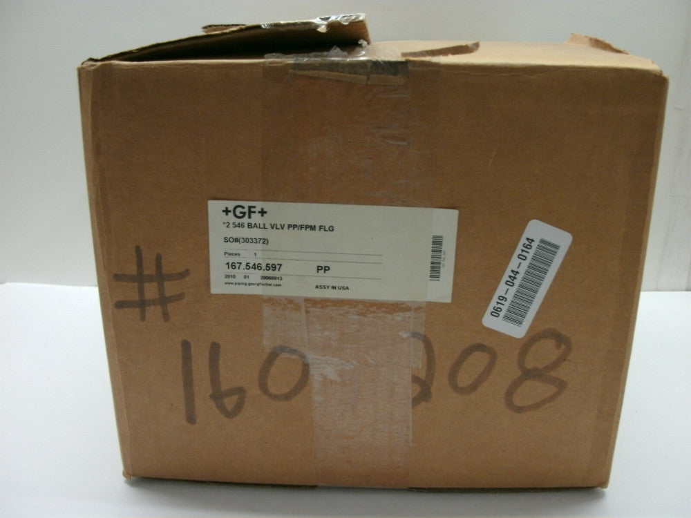GEORG FISCHER 167.546.597 2" 546 BALL VALVE PP/FPM FLANGE DN50 NEW IN BOX
