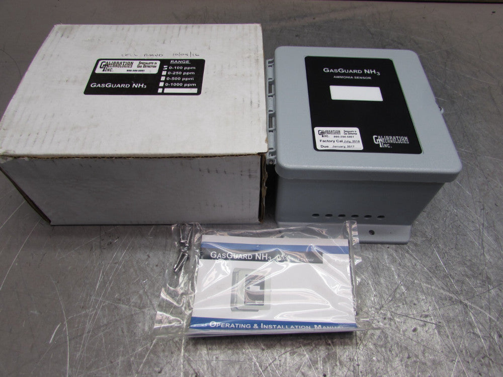 CALIBRATION TECHNOLOGIES ,GasGuard NH3, AMMONIA SENSOR HOUSING, NIB! MAKE OFFER!