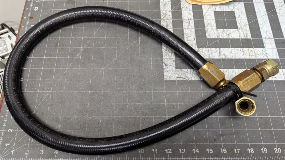 (48”) 12AN 2 Braid Hydraulic Hose With 12AN JIC Female Swivel Fittings 3125 PSI