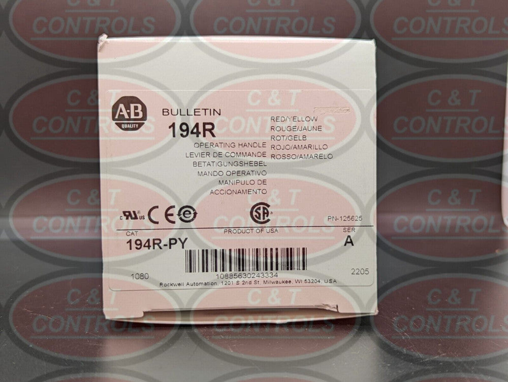 Allen Bradley 194R-PY Disconnect Switch Red/Yellow Pad lockable NEW IN BOX
