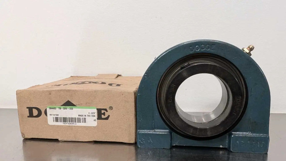 Dodge TB-SXV-203 Tapped Base Pillow Block Bearing 064483 2-3/16" ID